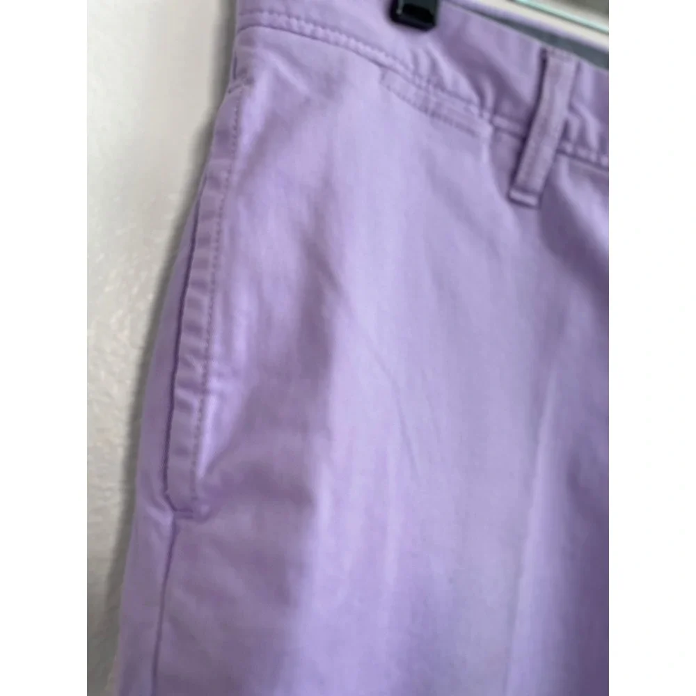 14th & Union Mens Slim Fit Chino Pants Lavender Purple Cotton Stretch 32W x 32L
